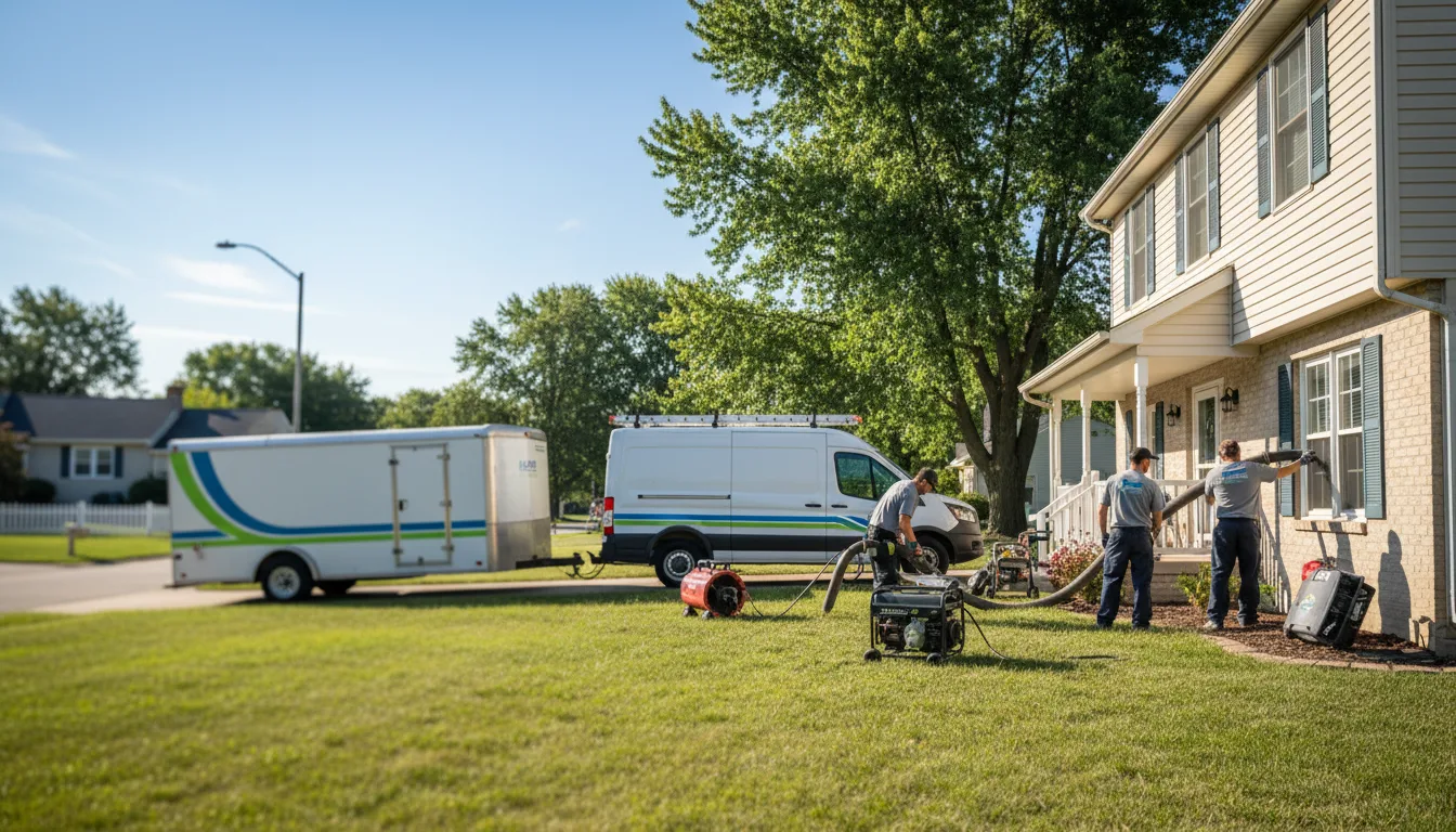 Flooded Basement Restoration And Cleanup With Repair in Wadsworth, OH near me
